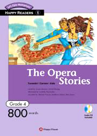 Happy Readers / Grade 4-1 / The Opera Stories 800 words / Book+AudioCD