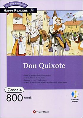Happy Readers / Grade 4-4 / Don Quixote 800 words / Book+AudioCD