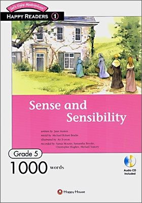 Happy Readers / Grade 5-1 / Sense and Sensibility 1000 words / Book+AudioCD