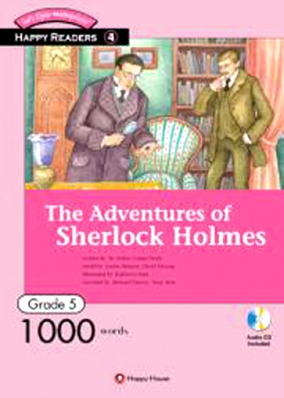 Happy Readers / Grade 5-4 / The Adventures of Shelock Holmes 1000 words / Book+AudioCD