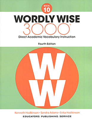 Wordly Wise 3000 4th Edition Book 10 isbn 9780838877104