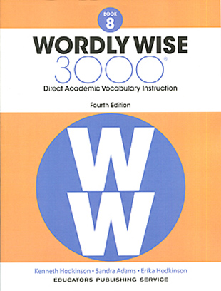 Wordly Wise 3000 4th Edition Book 8 isbn 9780838877081