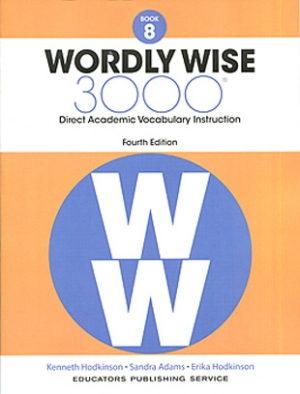 Wordly Wise 3000 4th Edition Book 8 isbn 9780838877081