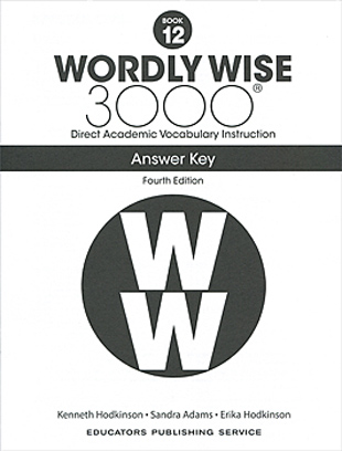 Wordly Wise 3000 Book 12 4th Edition Answer Key isbn 9780838877371