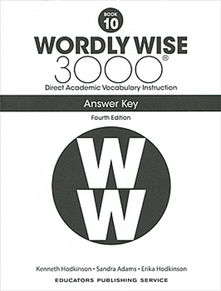 Wordly Wise 3000 Book 10 4th Edition Answer Key isbn 9780838877357