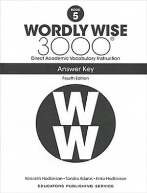 Wordly Wise 3000 Book 5 4th Edition Answer Key isbn 9780838877302