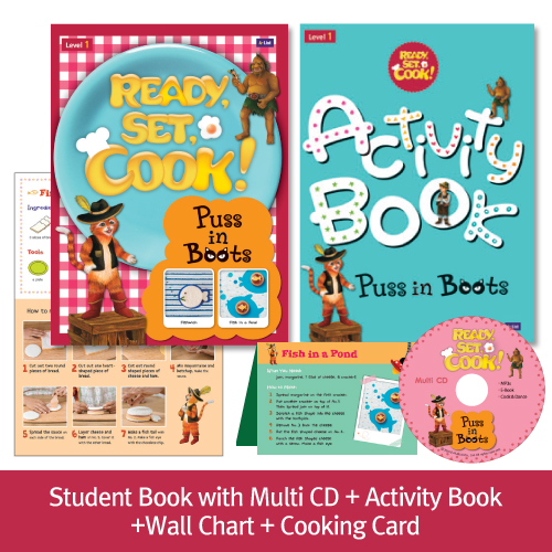 Ready, Set, Cook! 1 Puss in Boots Pack (SB+CD+AB+Chart+Card) isbn 9791155093252