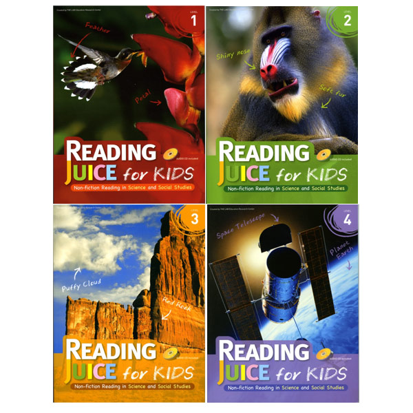 Reading Juice for Kids level 1 2 3 4 선택