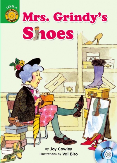 Mrs. Grindys Shoes - Sunshine Readers Level 4 (Book + CD)