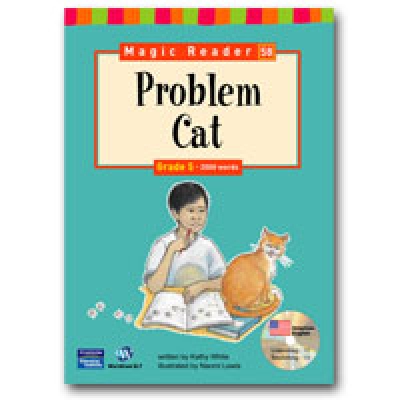Magic Reader Grade 5 (1500 words) Problem Cat Book+CD