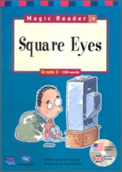 Magic Reader Grade 3 (1200 words) Humor Square Eyes Book+CD