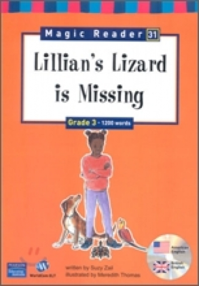 Magic Reader Grade 3 (1200 words) Mystery Lillian s Lizard isMissing Book+CD