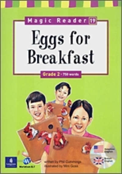 Magic Reader Grade 2 (750 Wrods) Mystery Eggs for Breakfast Book+CD
