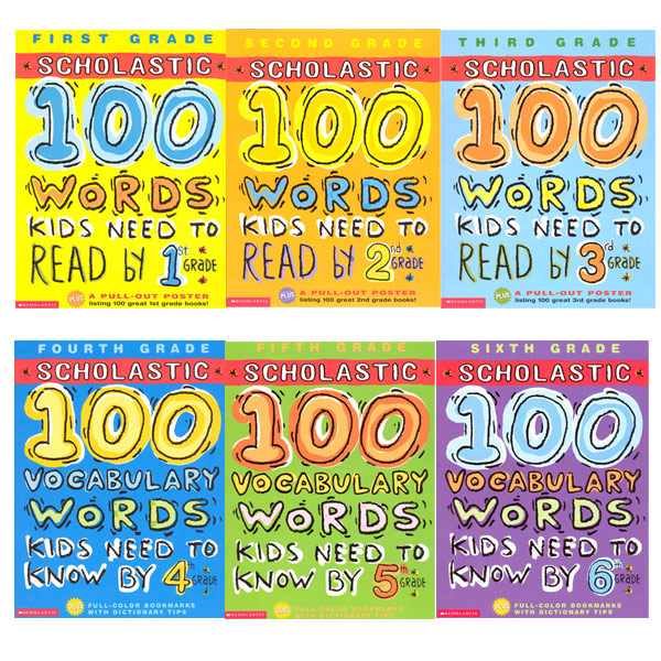 Scholastic 100 Words 1 2 3 4 5 6