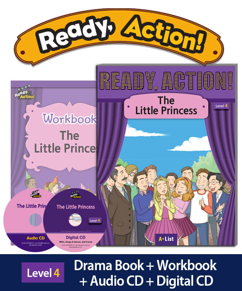 Ready Action 4 The Little Princess (SB+WB+Audio/Digital CD pack) isbn 9791160571363