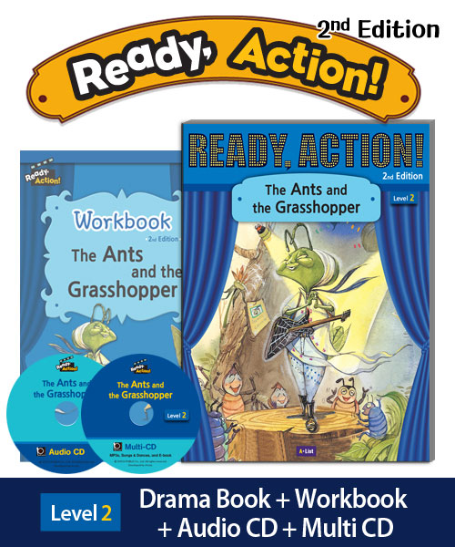 Ready Action 2 The Ants and the Grasshopper Pack isbn 9791155096710