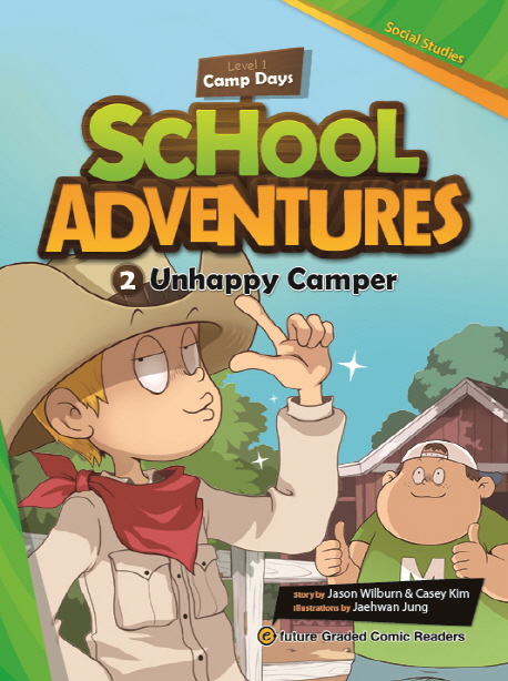 School Adventures Level 1-2. Unhappy Camper isbn 9791156800217