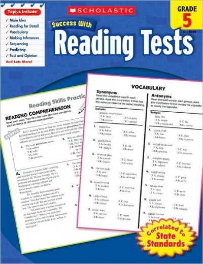 Success With Reading Tests Grade 5 isbn 9780545201094