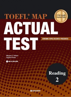 TOEFL MAP ACTUAL TEST Reading Book 2 / 본책 + MP3 CD 1장 + Translation Book / isbn 9788927706014