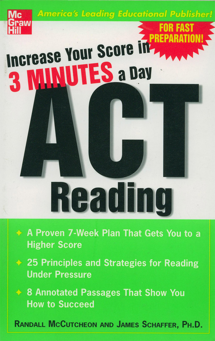 Mcgraw-Hill Increase Your Score In 3 Minutes A Day : ACT Reading