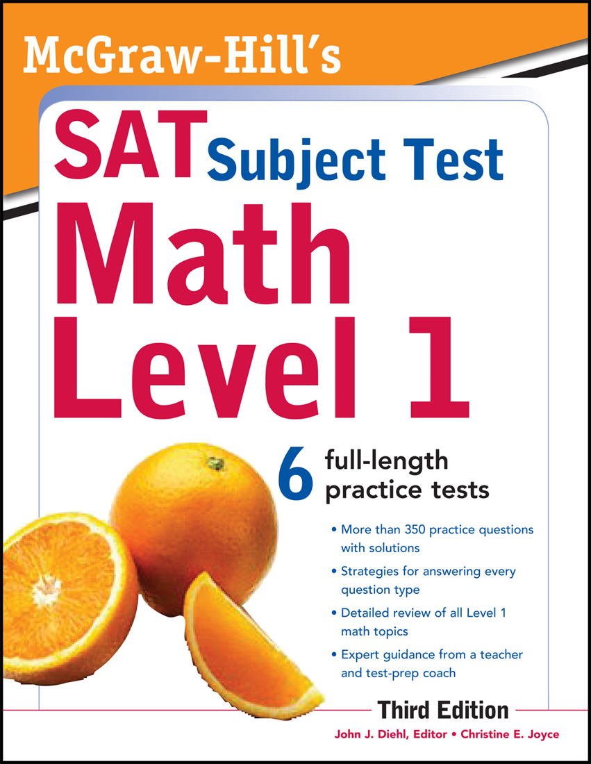 Mcgraw-Hill SAT Subject test Math Level 1 (Third Edition)