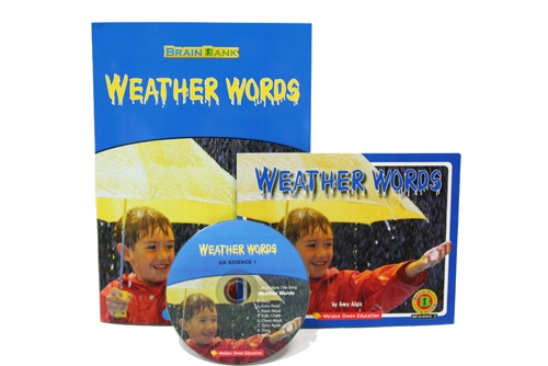 Brain Bank Kindergarten Science Weather Words 세트